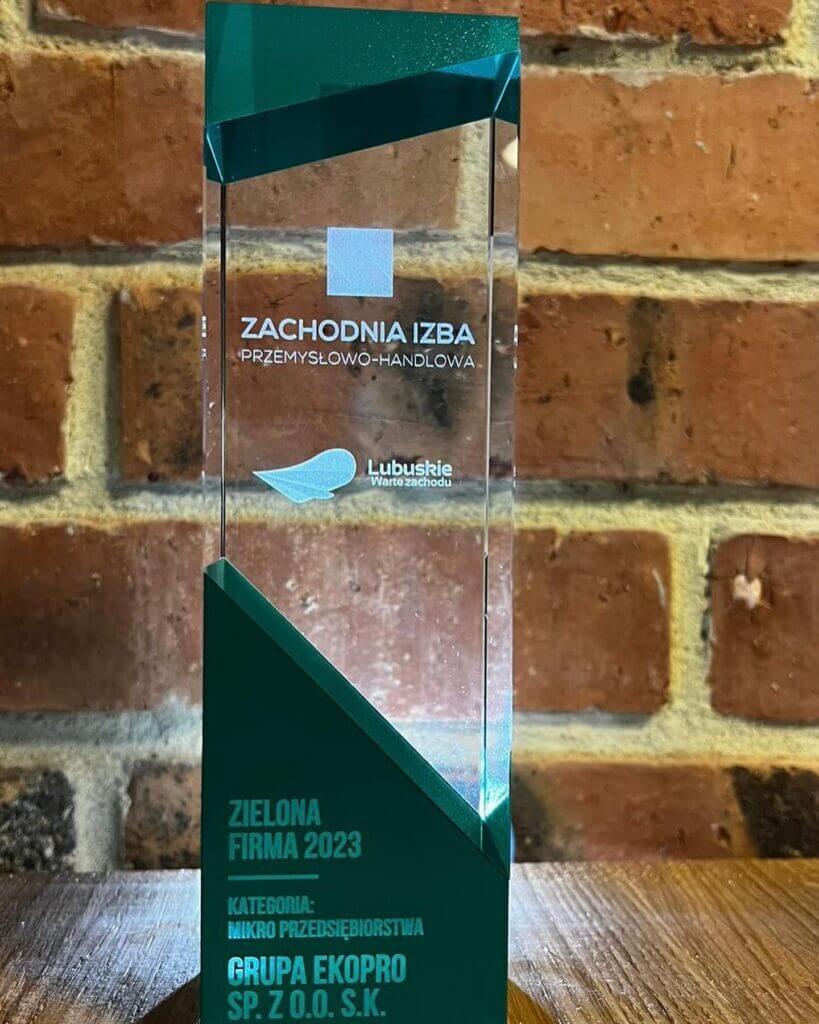 Nagroda od Zachodniej Izby Przemysłowo-Handlowej dla EKOPRO w kategorii Mikro Przedsiębiorstwa 2023
