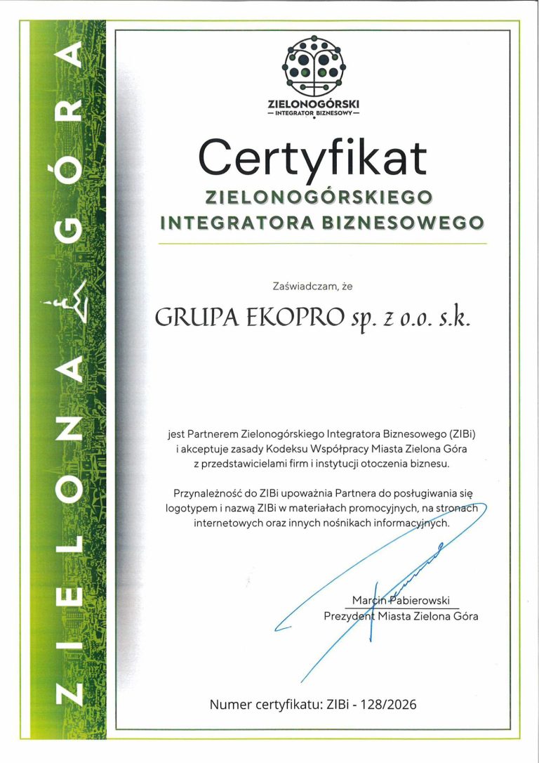 EKOPRO GROUP отримала партнерський сертифікат бізнес-інтегратора Green Mountain
