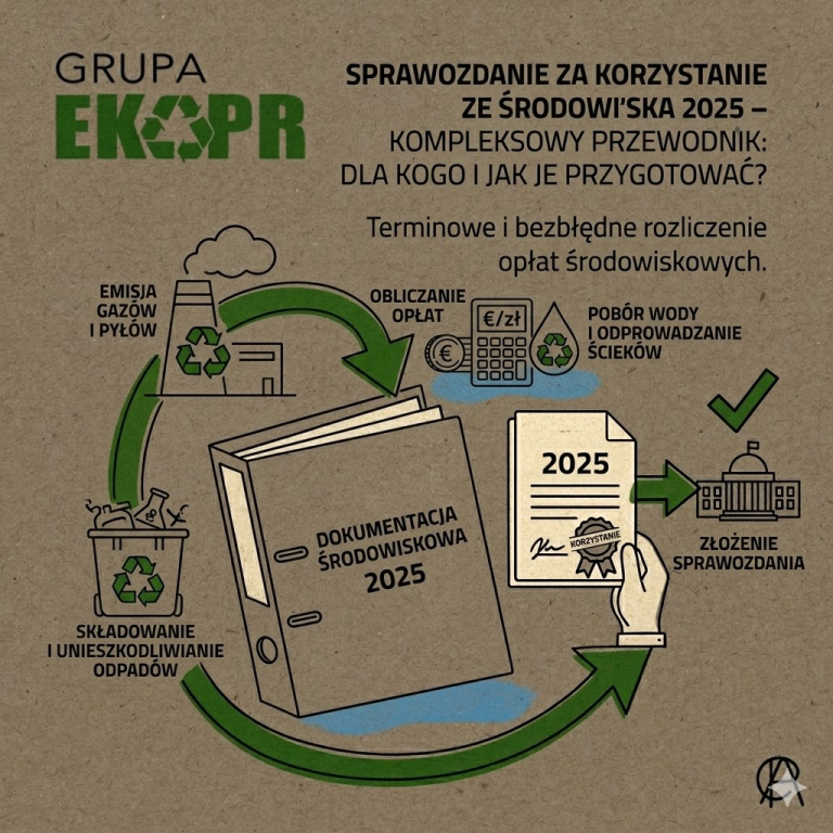 Sprawozdanie za&nbsp;korzystanie ze&nbsp;środowiska 2025 – kto musi je&nbsp;złożyć i&nbsp;jak przygotować je&nbsp;bez&nbsp;błędów?
